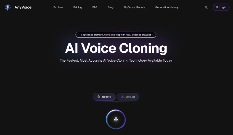 AI语音克隆 - 3秒在线克隆任何声音