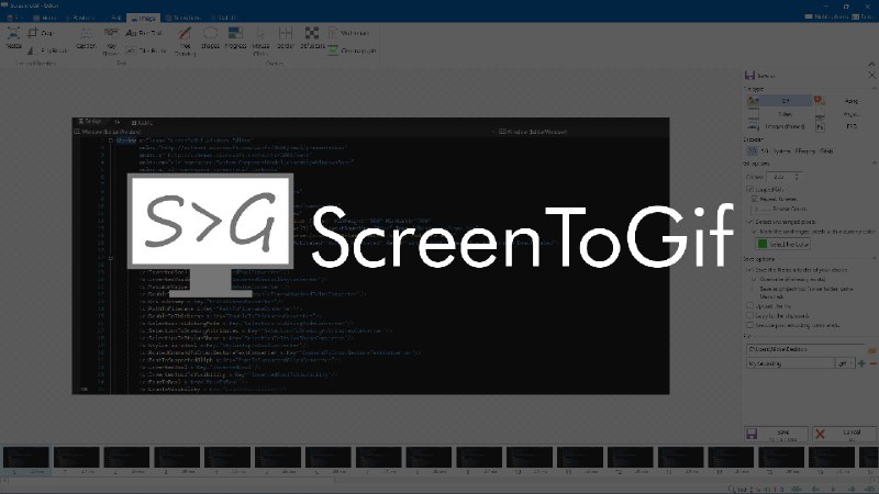 ScreenToGif - Record your screen, edit and save as a gif or video